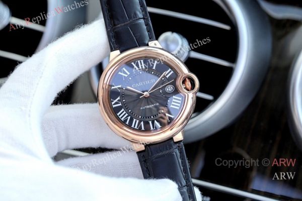 replica Fake Cartier Ballon Bleu Brown Dial 41mm es Swiss Quality WATCHES 6