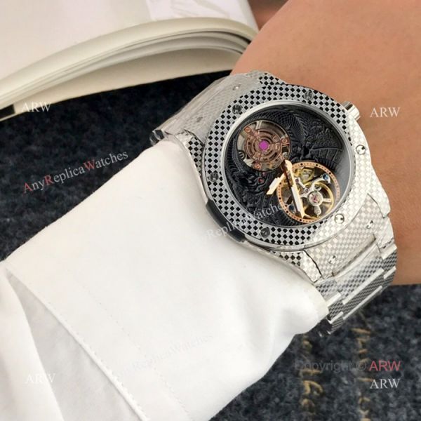 replica High Quality Hublot Classic Fusion Tourbillon Men Rose Gold WATCHES 6