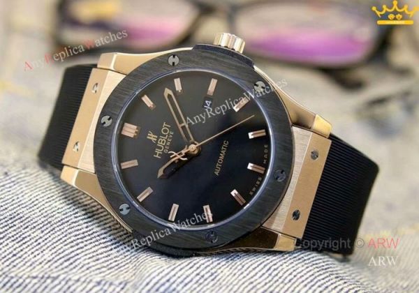 replica New Copy Hublot Classic Fusion Blue Dial Men at ARW WATCHES 6