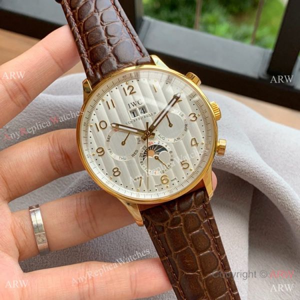 replica Copy IWC Portofino Grand Complication SS White Dial Best Quality WATCHES 6
