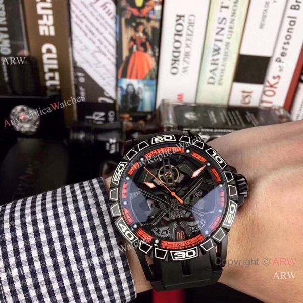 replica Copy Roger Dubuis Excalibur Lamborghini Huracan Extra Large Face Mens es WATCHES 6