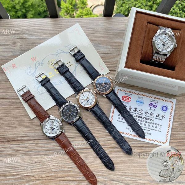 replica Copy IWC Schaffhausen Moonphase Two Tone Rose Gold WATCHES 6