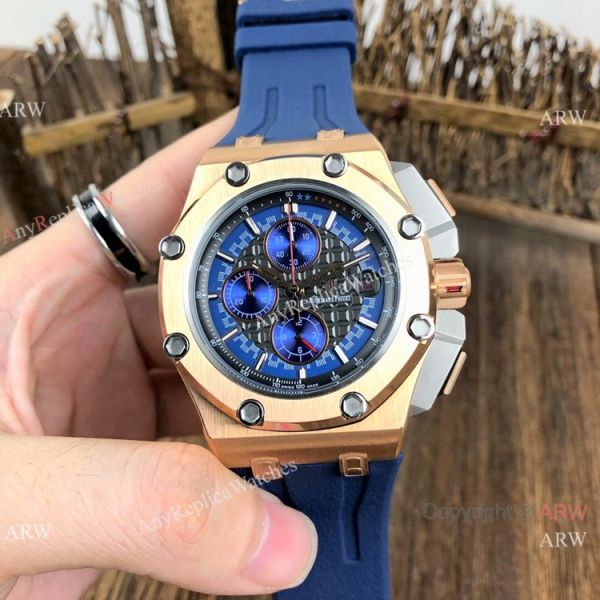 replica Copy Audemars Piguet Michael Schumacher Rose Gold Black Bezel es WATCHES 6