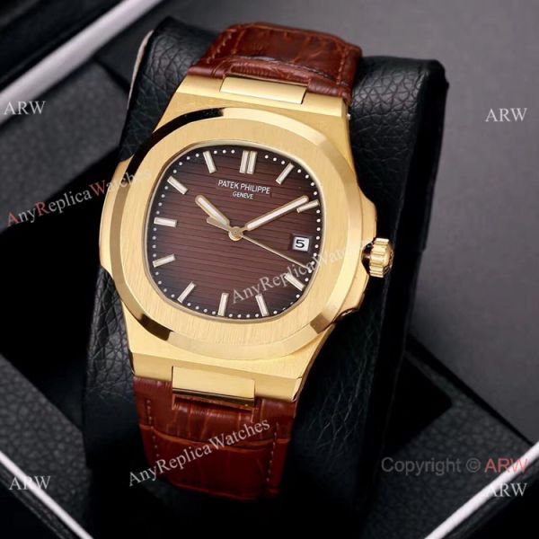 replica Best Copy Patek Philippe Nautilus 40mm es Gold and Black WATCHES 6
