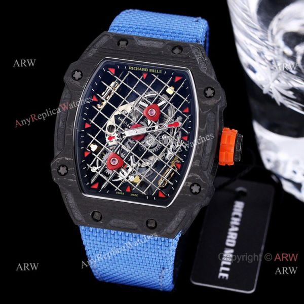 replica 2021 New Richard Mille RM 27-04 Tourbillon Rafael Nadal Tennis Court Best WATCHES 6