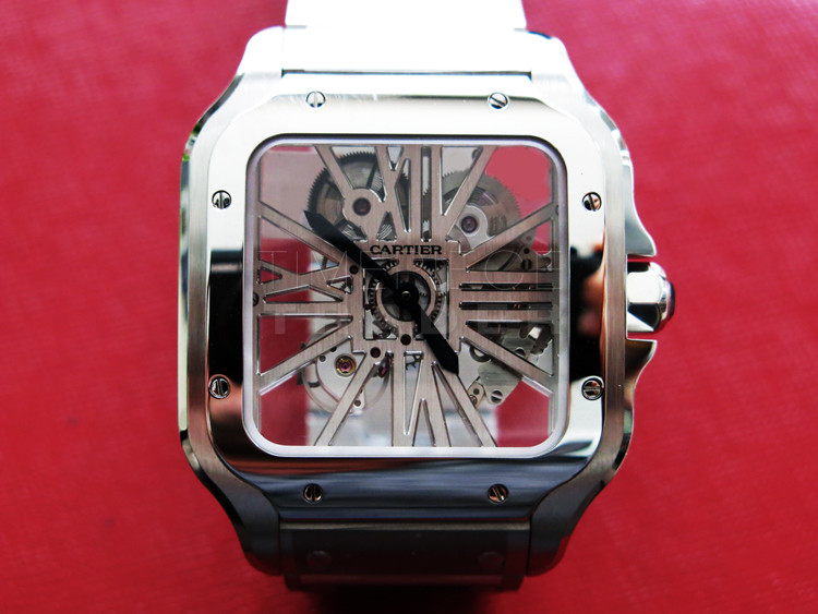 replica Cartier Santos WHSA0015 Stainless Steel Manual hand-wind WATCHES 7
