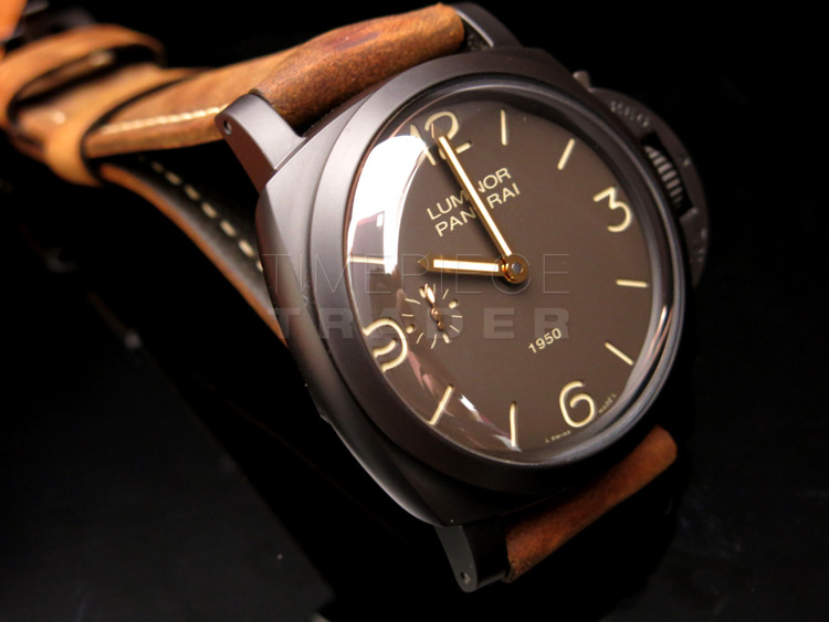 replica Panerai Luminor Composite 1950 3 Days PAM375 Composite/Ceramic Manual Hand-Wind WATCHES 7