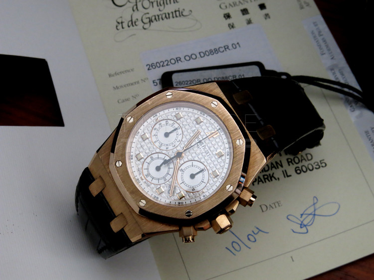 replica Audemars Piguet Royal oak 26022OR.OO.D088CR.01 18k Rose Gold Self Winding AUTO WATCHES 7