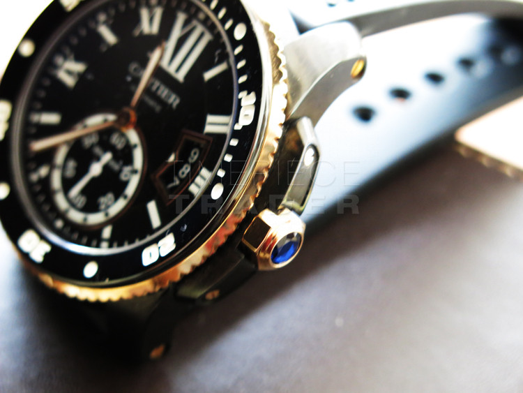 replica Cartier Calibre Diver W2CA0004 DLC Stainless Steel Auto self-winding WATCHES 7