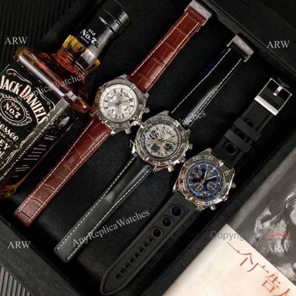 replica High Quality Breitling Chronomat 01 Rose Gold Sub-dials WATCHES 7