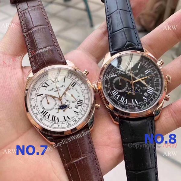 replica New Patek Philippe Grand Complication Chrono 2 Tone Rose Gold WATCHES 7