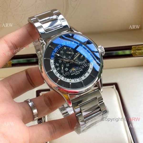 replica Copy Patek Philippe Grand Complications Stainless Steel Moonphase WATCHES 7