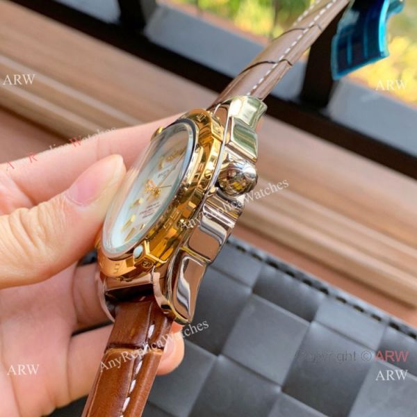 replica Wholesale Copy Breitling Chronomat 01 Rose Gold Dial es WATCHES 7