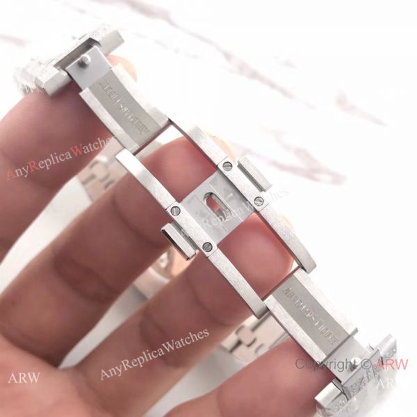 replica JF Factory Newest Audemars Piguet For Sale SS Frosted White Face WATCHES 7