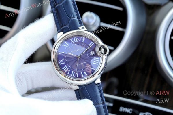 replica Fake Cartier Ballon Bleu Brown Dial 41mm es Swiss Quality WATCHES 7