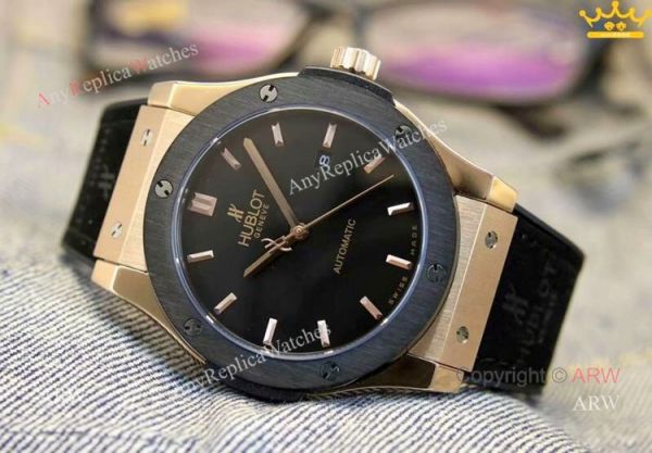 replica New Copy Hublot Classic Fusion Blue Dial Men at ARW WATCHES 7