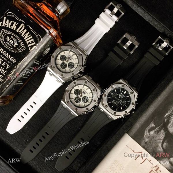 replica Fake Audemars Piguet Royal Oak Automatic Rose Gold Black Dial WATCHES 7