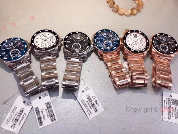 replica Cartier Calibre De Diver Stainless Steel Black Bezel es Buy Imitation es from China WATCHES 7