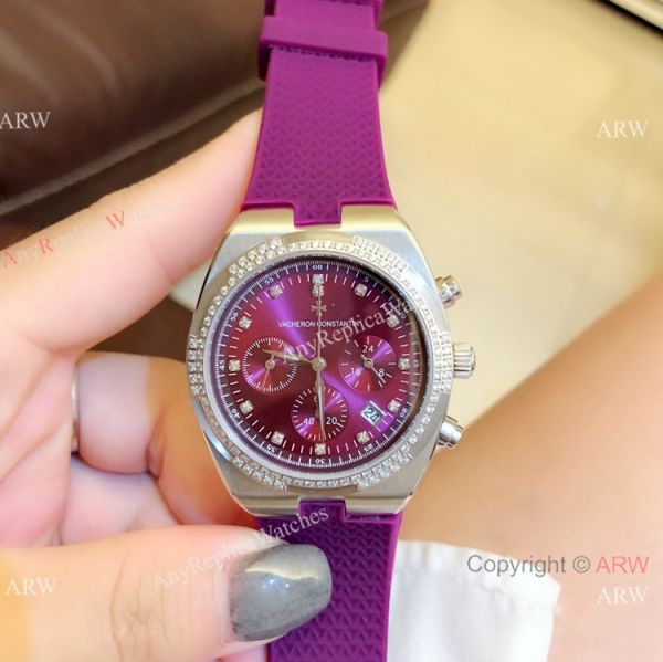 replica Vacheron Constantin Overseas Rose Gold Chrono Women Vacheron Constantin Copy WATCHES 7