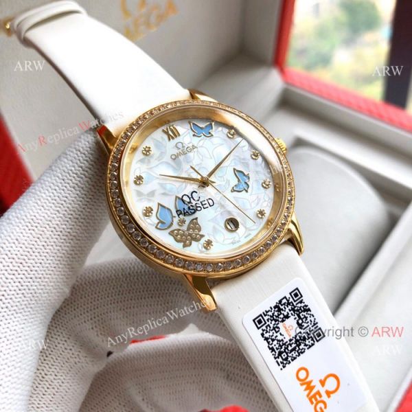 replica Omega De Ville Special Edition Lady es Rose Gold WATCHES 7