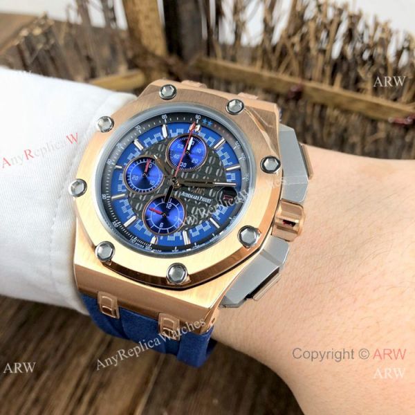 replica Copy Audemars Piguet Michael Schumacher Rose Gold Black Bezel es WATCHES 7