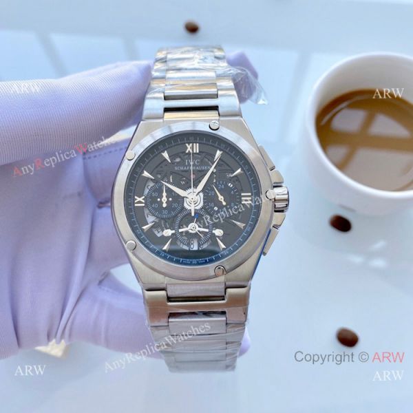 replica Wholesale Copy IWC Aquatimer Rose Gold Skeleton Dial es WATCHES 7