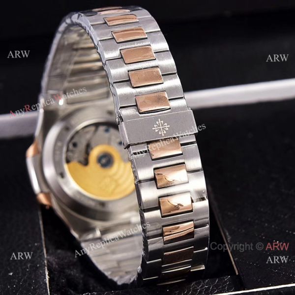 replica Copy Patek Philippe Annual Calendar es 39.5mm 2-Tone Rose Gold WATCHES 7