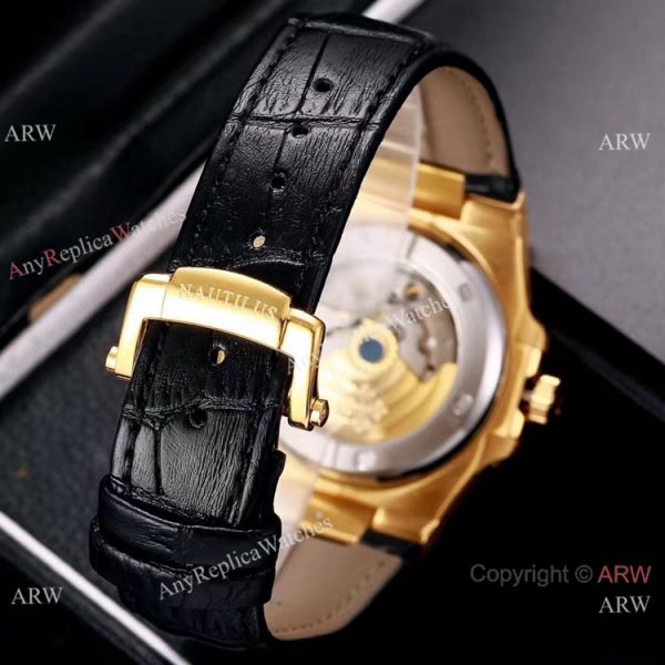 replica Best Copy Patek Philippe Nautilus 40mm es Gold and Black WATCHES 7
