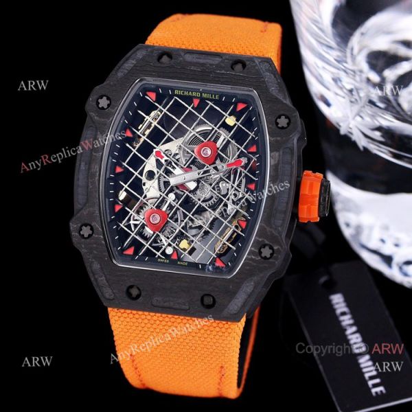 replica 2021 New Richard Mille RM 27-04 Tourbillon Rafael Nadal Tennis Court Best WATCHES 7