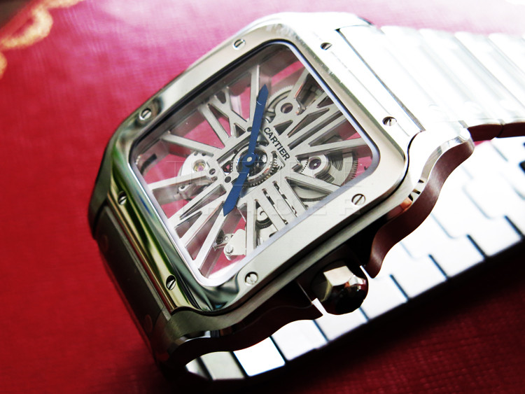 replica Cartier Santos WHSA0015 Stainless Steel Manual hand-wind WATCHES 8