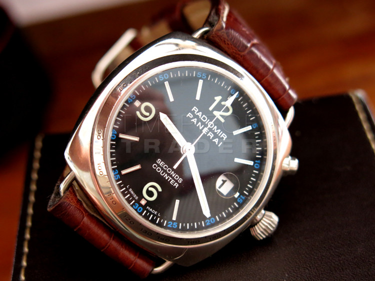 replica Panerai Radiomir PAM78 18m White Gold Omega Cal 920 Manual WATCHES 8