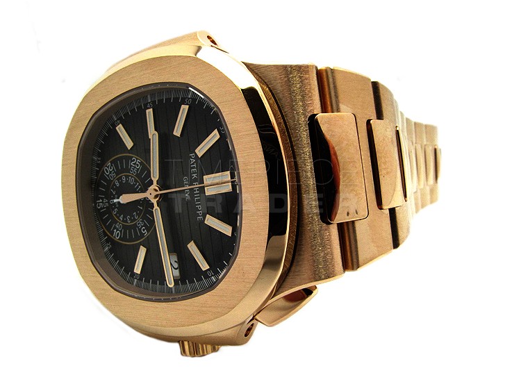 replica Patek Philippe Nautilus 5980-1R-001 18k Rose Gold Automatic Self-Winding WATCHES 8