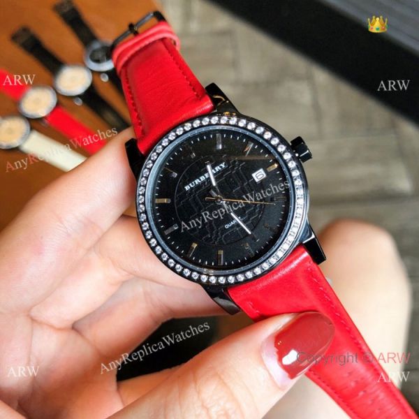 replica Best Quality Burberry Women Quartz es Rose Gold White WATCHES 8