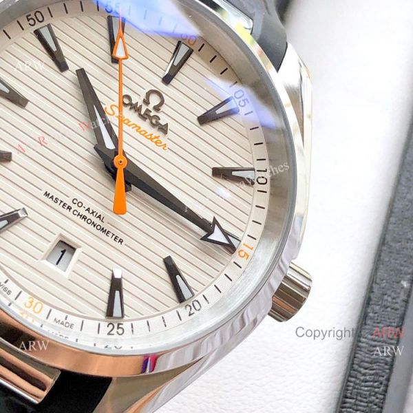 replica Copy Omega Aqua Terra 150M es SS Gray Dial Blue Markers WATCHES 8