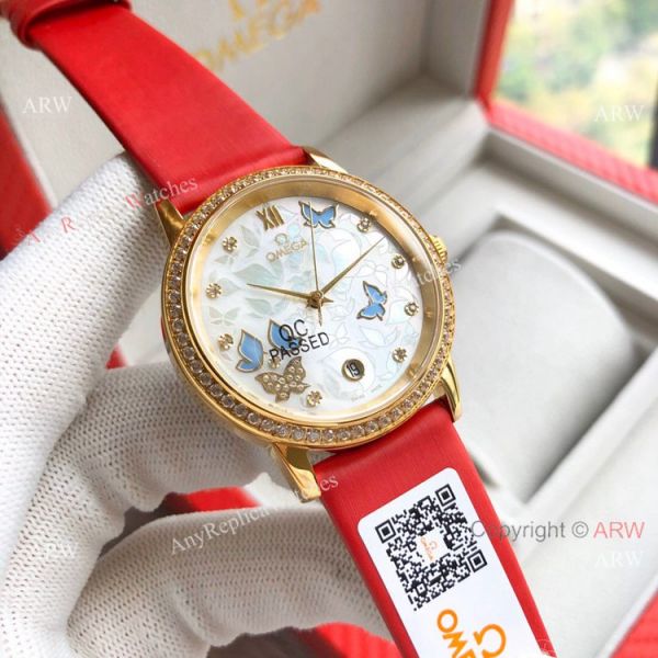 replica Omega De Ville Special Edition Lady es Rose Gold WATCHES 8