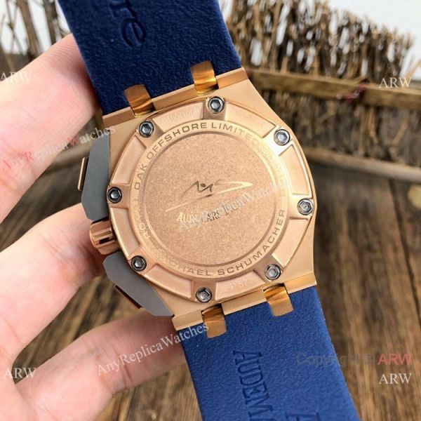 replica Copy Audemars Piguet Michael Schumacher Rose Gold Black Bezel es WATCHES 8