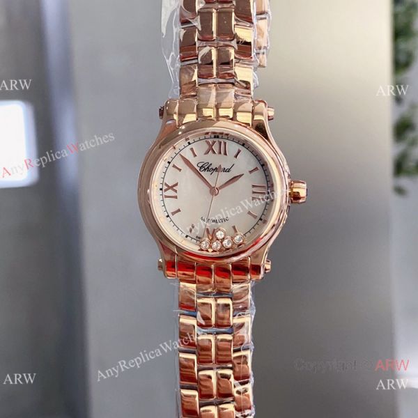 replica Copy Chopard Happy Sport 30mm Lady Rose Gold White Dial WATCHES 8